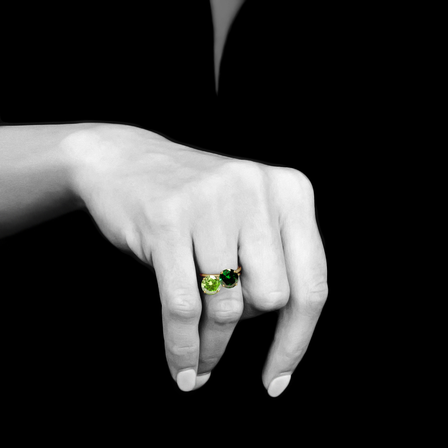 Aloe Green and Royal Green Sustainable Rings