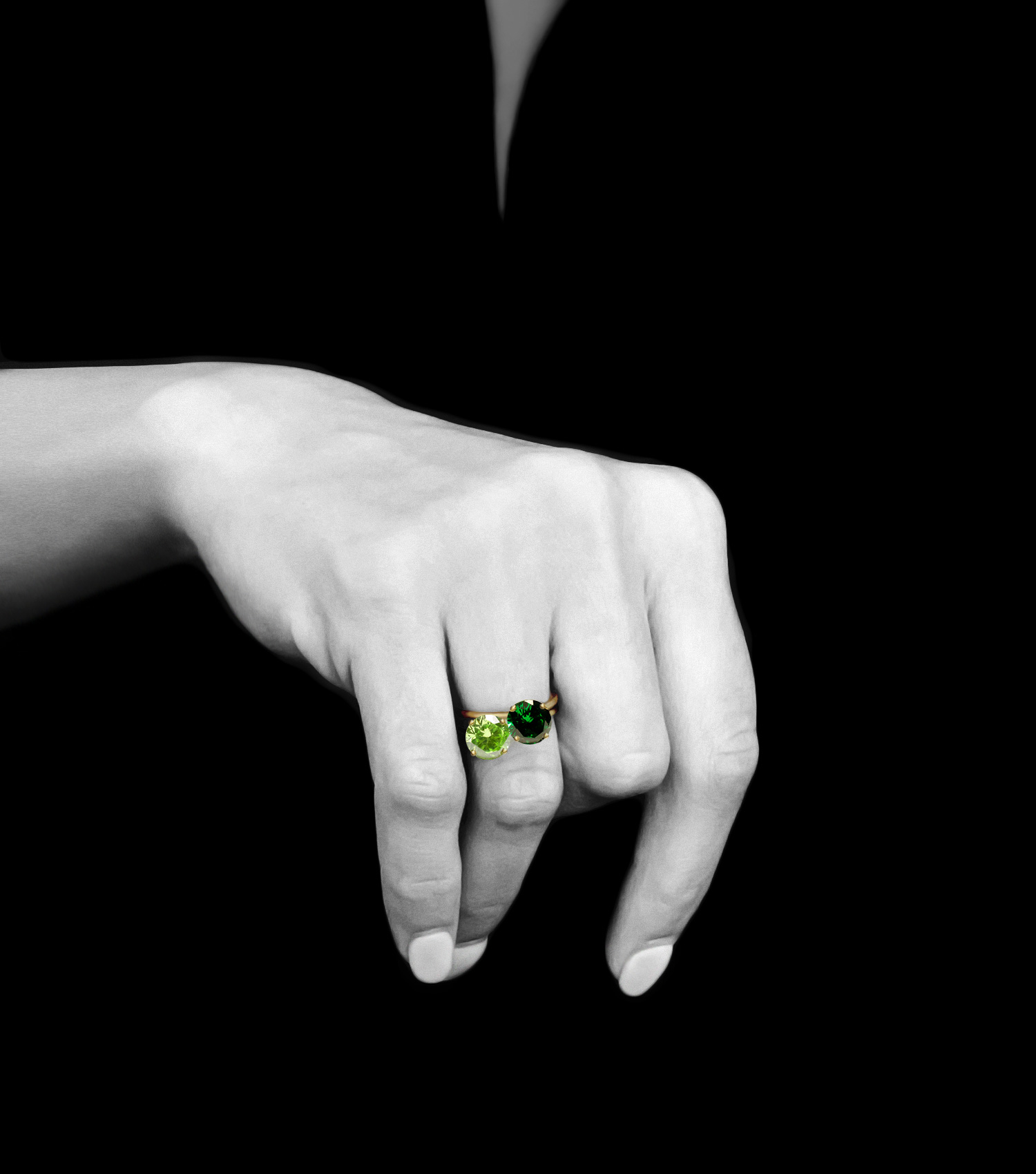 Aloe Green and Royal Green Sustainable Rings